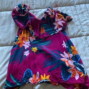 Old Navy straps blouse with ruffles on shoulders